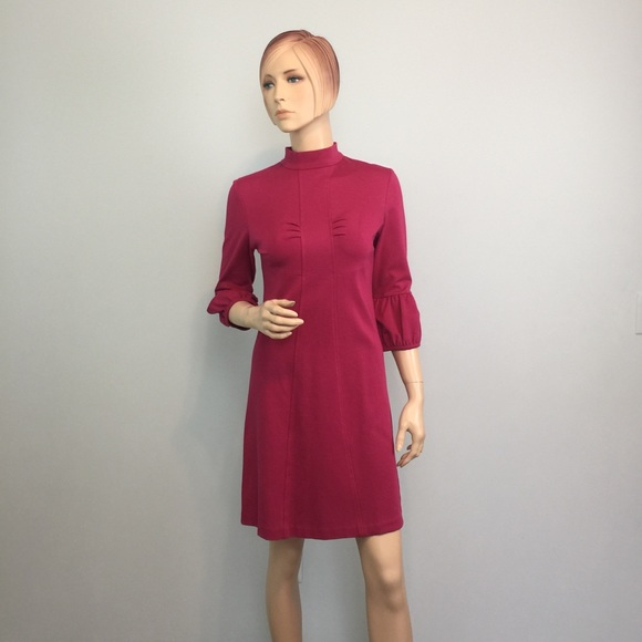ANNI KUAN Dresses & Skirts - 5/$20⏰ ANNI KUAN Pink Mockneck 3/4 Sleeve Dress P